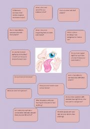 English Worksheet: The Senses