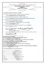 English Worksheet: The present perfect tense