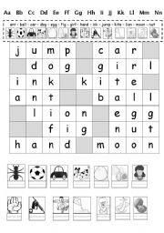 English Worksheet: a-n wordsearch 