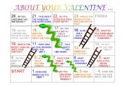 Snakes and ladders n 7 : Valentines day