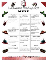 English Worksheet: Reading Cafe