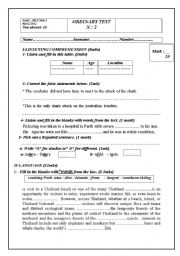 Ordinary test for 3rd form economics 2