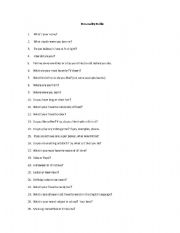 English Worksheet: Personality Profile