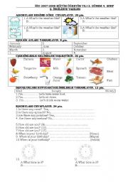 English Worksheet: what are they doing