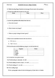 English Worksheet: HAPPY BIRTHDAY