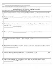 English Worksheet: superlatives