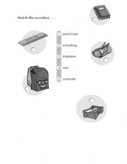 English worksheet: Match_numbers_with_objects