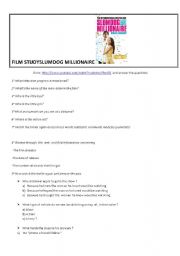 English Worksheet: slumdog millionaire