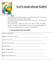 Lets read about Gaby penguin!