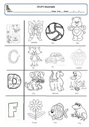 English Worksheet: alphabet 