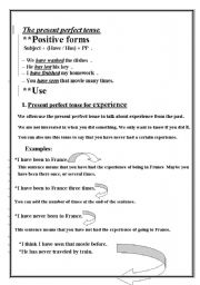 English Worksheet: Present Perfect Tense