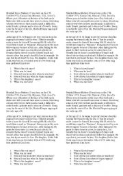 English Worksheet: wh questions