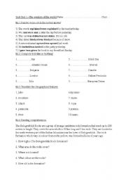 English worksheet: Hello-8 th grade