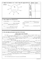 English Worksheet: present simple