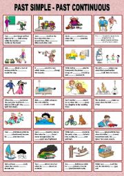 English Worksheet: PAST SIMPLE-PAST CONTINUOUS ( + KEY )