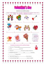 English Worksheet: Happy Valentines day!