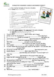 English Worksheet: present perfect revision