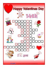 English Worksheet: Valentines Day