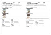 English worksheet: REVIEW 13 7 TH GRADE, SIMPLE PRESENT, DESCRIBING THE ANIMALS
