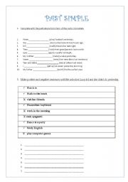 English worksheet: Past Simple