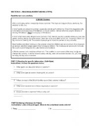 English Worksheet: WRITING