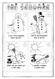 English Worksheet: The Snowman