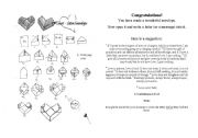 English worksheet: heart letter/envelope
