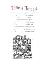 English Worksheet: THERE IS OR THERE ARE