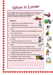 English Worksheet: Love is...