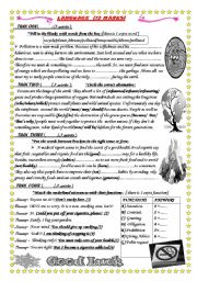 English Worksheet: 9MID TERM EXAM 2 ( LANGUAGE PART)