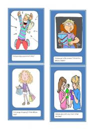 After midyear vacation speaking cards (set 1 of 2)