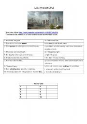 English worksheet: Life after people