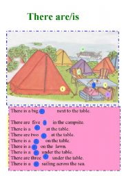 English Worksheet: There is /are