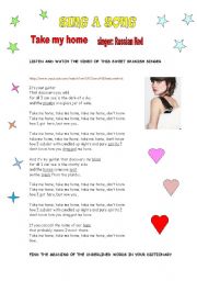 English worksheet: Two songs by Russian Red