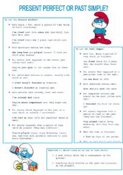 English Worksheet: Present Perfect - Past Simple