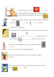 English Worksheet: Hi I am Garfield!