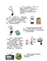English Worksheet: Greg And Friends