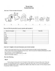 English worksheet: unit 6