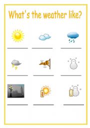 weather worksheet