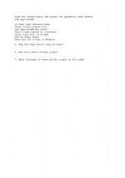 English Worksheet: in the midst of hardship