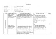 English Worksheet: Listening Lesson Plan to be corrected