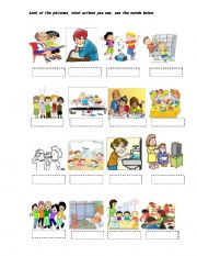English Worksheet: Actions
