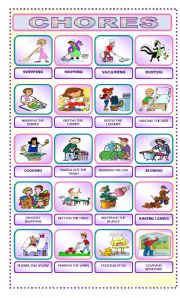 English Worksheet: CHORES