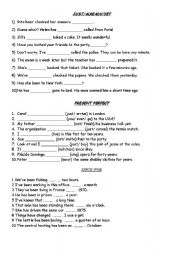 English Worksheet: Present perfect