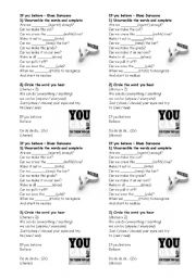 English Worksheet: if you believe by Blues Saraceno