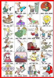 English Worksheet: LIST OF IRREGULAR VERBS 4/5