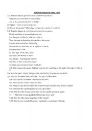 English worksheet: Mirror