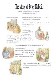 English Worksheet: The story of Peter Rabbit - Simple Past