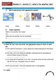 English Worksheet: weather