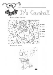 English Worksheet: Carnival